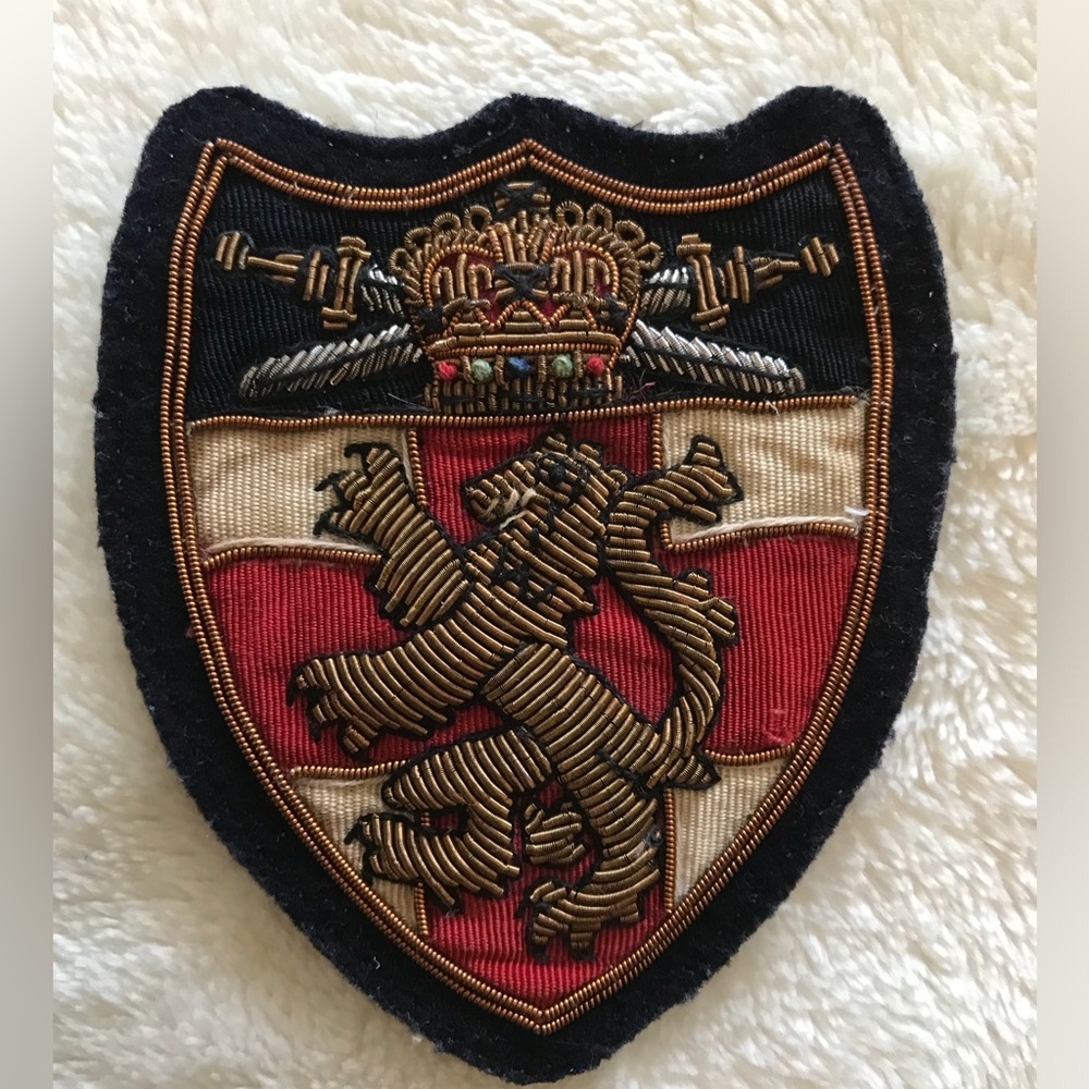 Rugby By Ralph Lauren Black And Red Lion Crest Club Patch